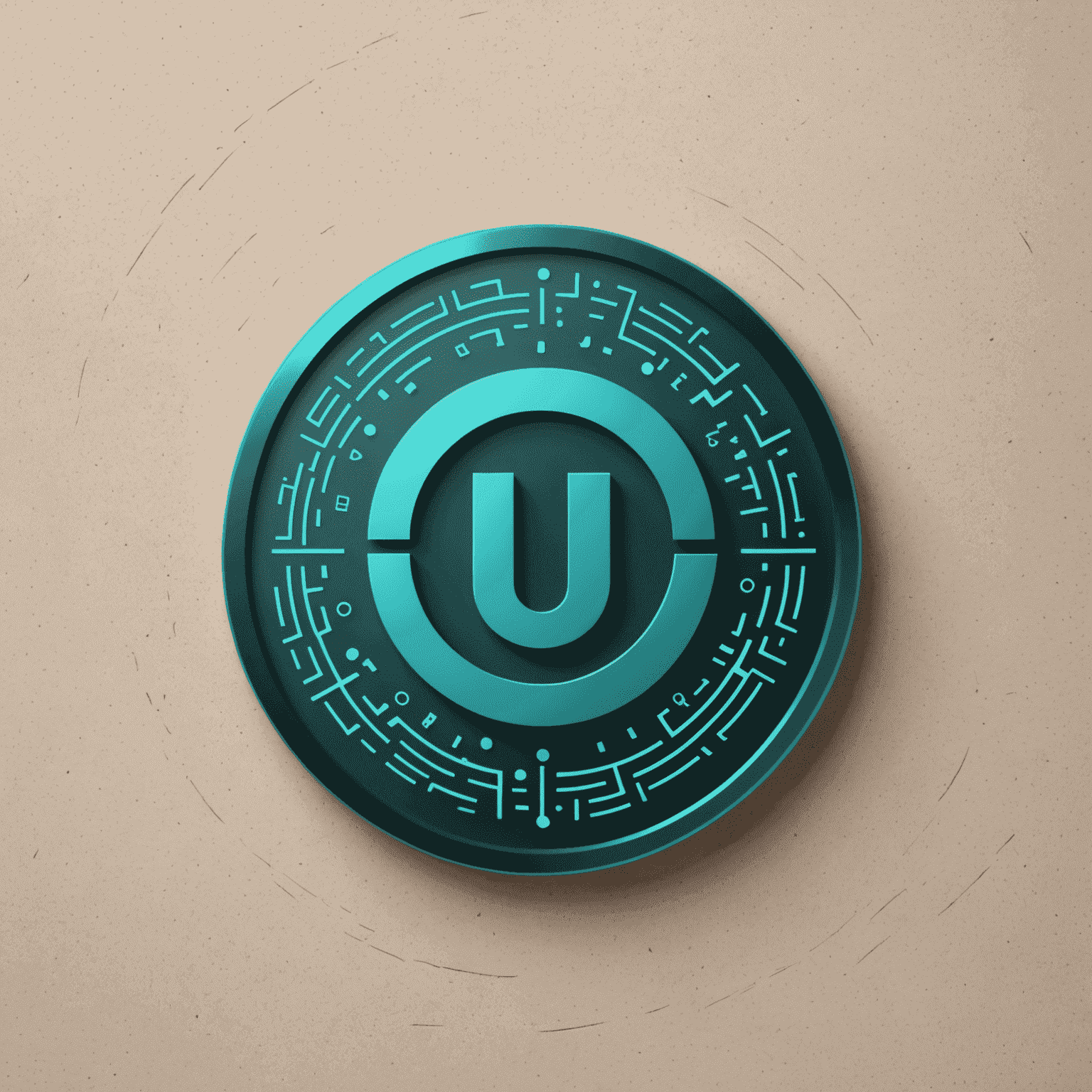 Logo eines Unternehmens, das digitale Unterstützung anbietet. Es zeigt ein stilisiertes 'U' in Teal-Farbe, das von einem Kreis aus binären Zahlen umgeben ist.