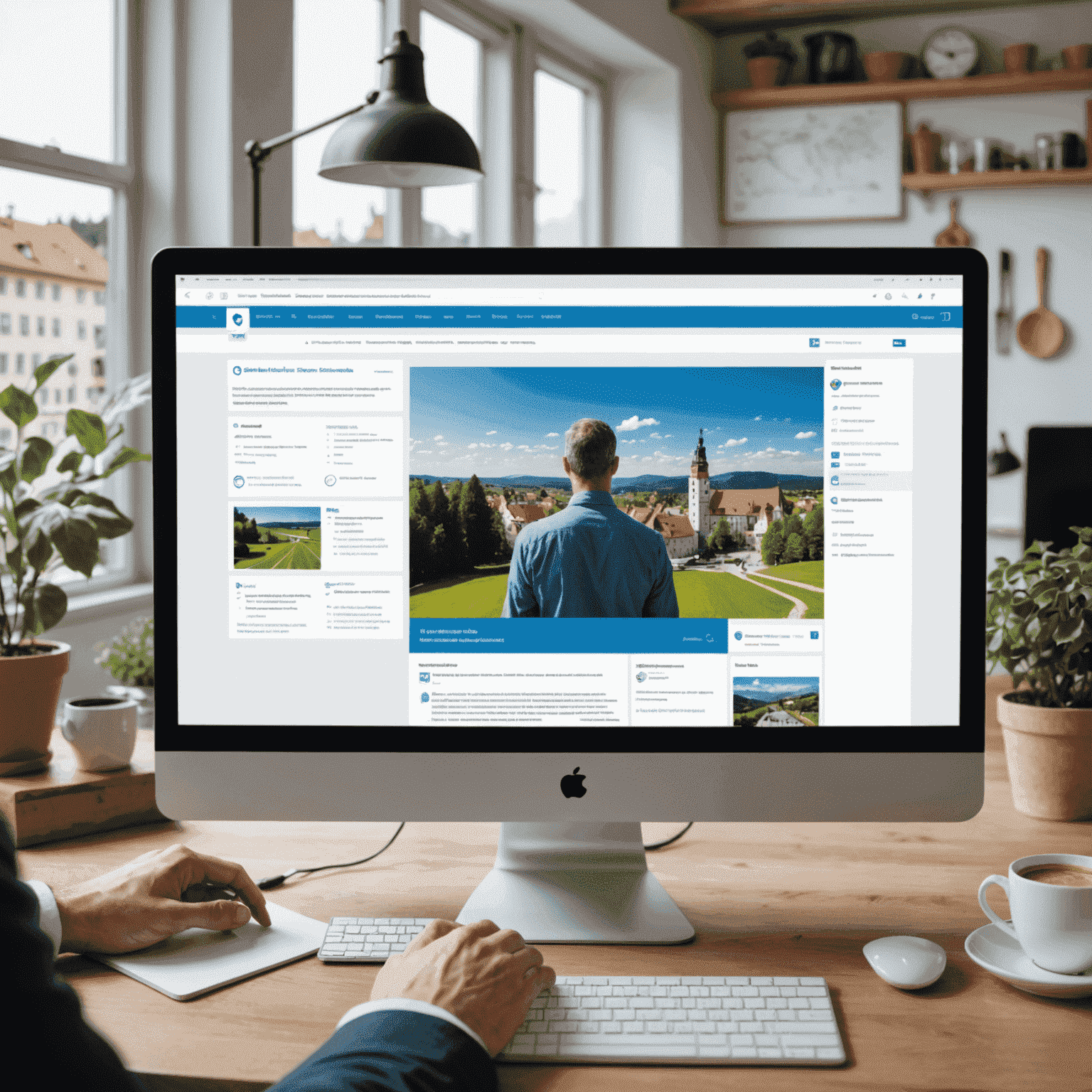 Screenshot der neuen Online-Plattform für Digitalisierungsförderung in Bayern, die verschiedene Unterstützungsangebote und Informationsressourcen für Unternehmen zeigt